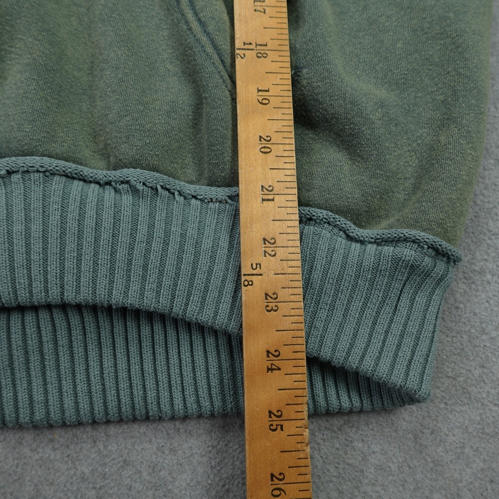 Free People Hoodie Womens Medium Green Boho Knit Patchwork February Sweatshirt - Picture 9 of 14